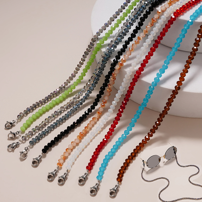 Sunglass Retainer Cord - Kristallen glazen ketting voor vrouwen Elegante