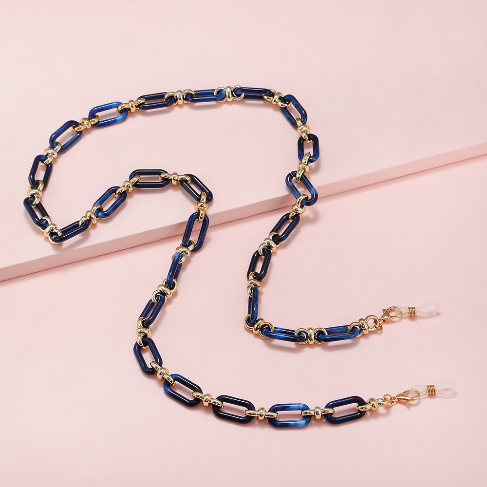 Sunglass Retainer Cord - 29 inch/74 cm Kleurrijke Acryl Vierkante