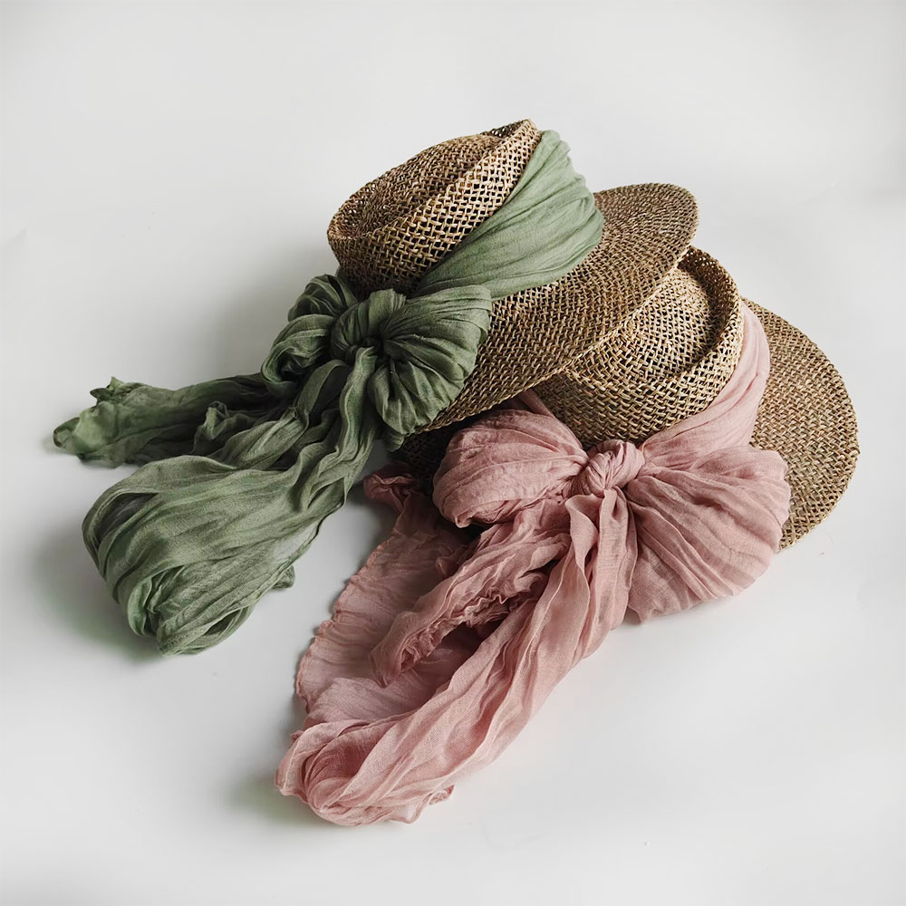 Bucket Hat Straw - Dames zomerhoed met brede rand van