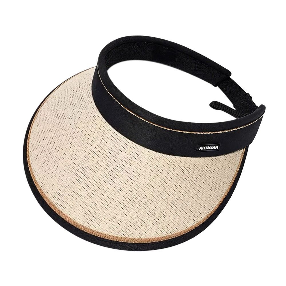 Bucket Hat Straw - Opvouwbare hoed van geweven stro Gevlochten
