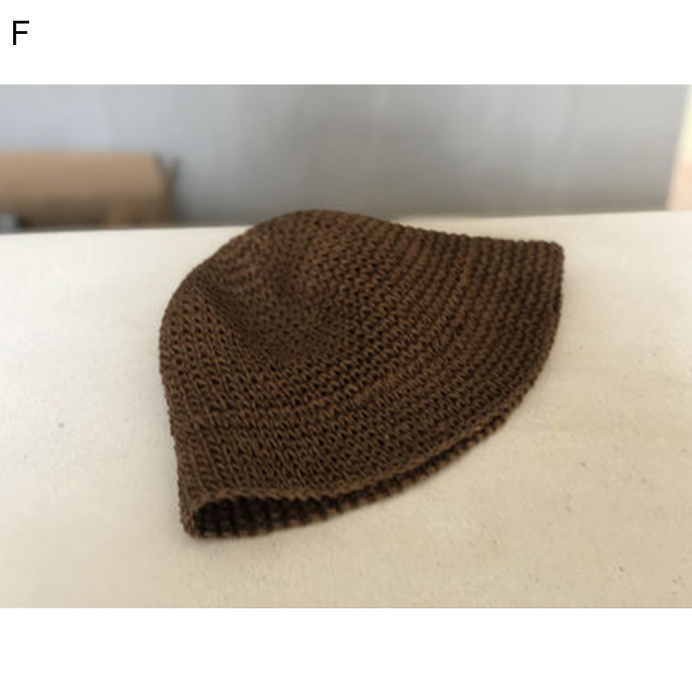 Bucket Hat Straw - Zomer Damesmode Cap Zonnebrandcrème Hoeden Vissershoed