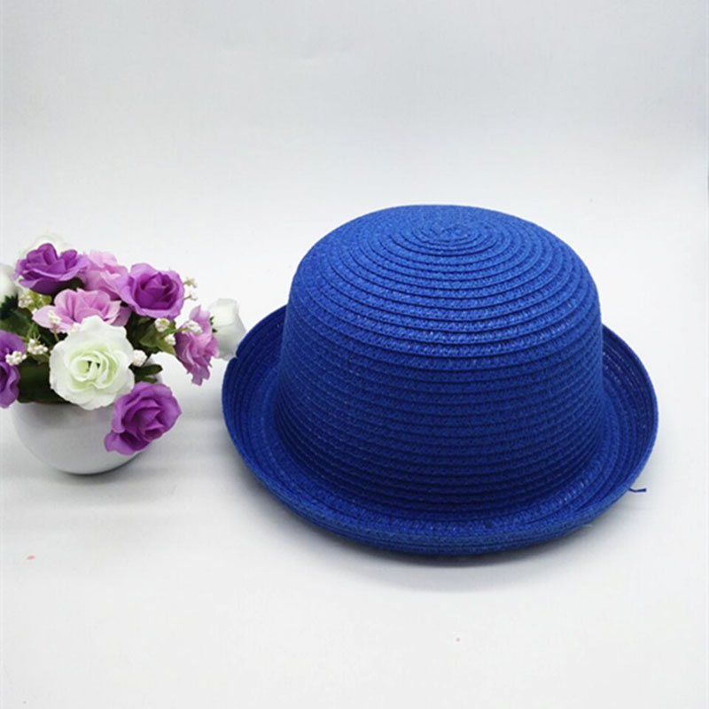 Bucket Hat Straw - Ouder-kind Volwassen/Kind Stro Knit Woven Gekruld