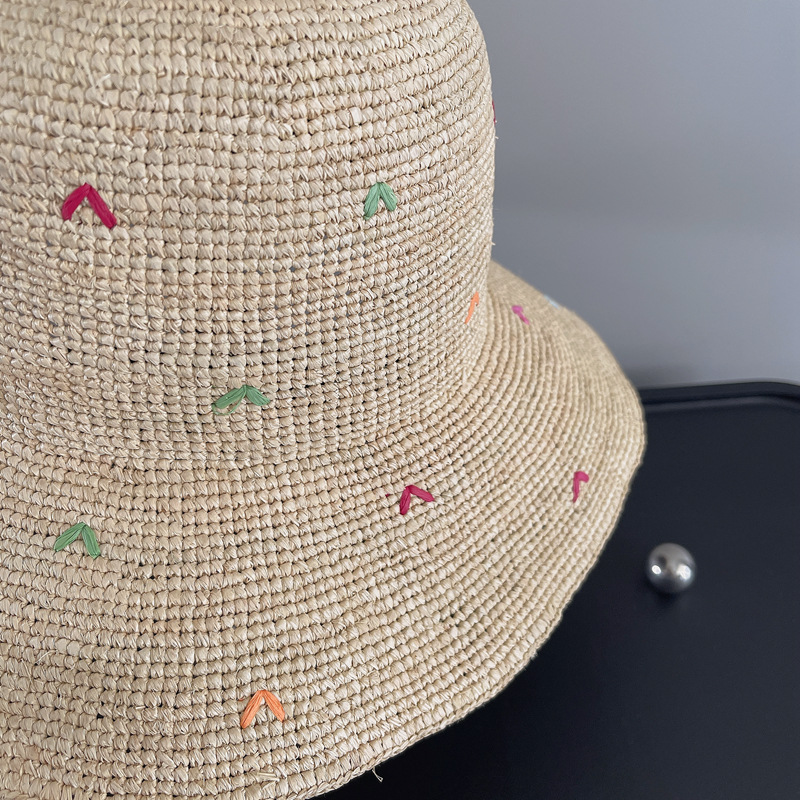 Vrouwen Borduurwerk Hart Raffi - Bucket Hat Straw recensie en prijs